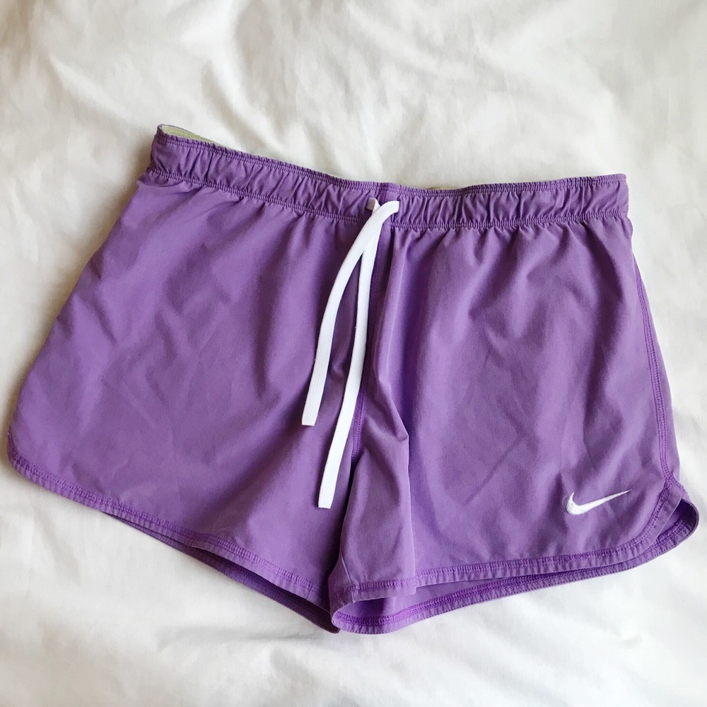 Purple Nike Medium Running Shorts Built In Spandex